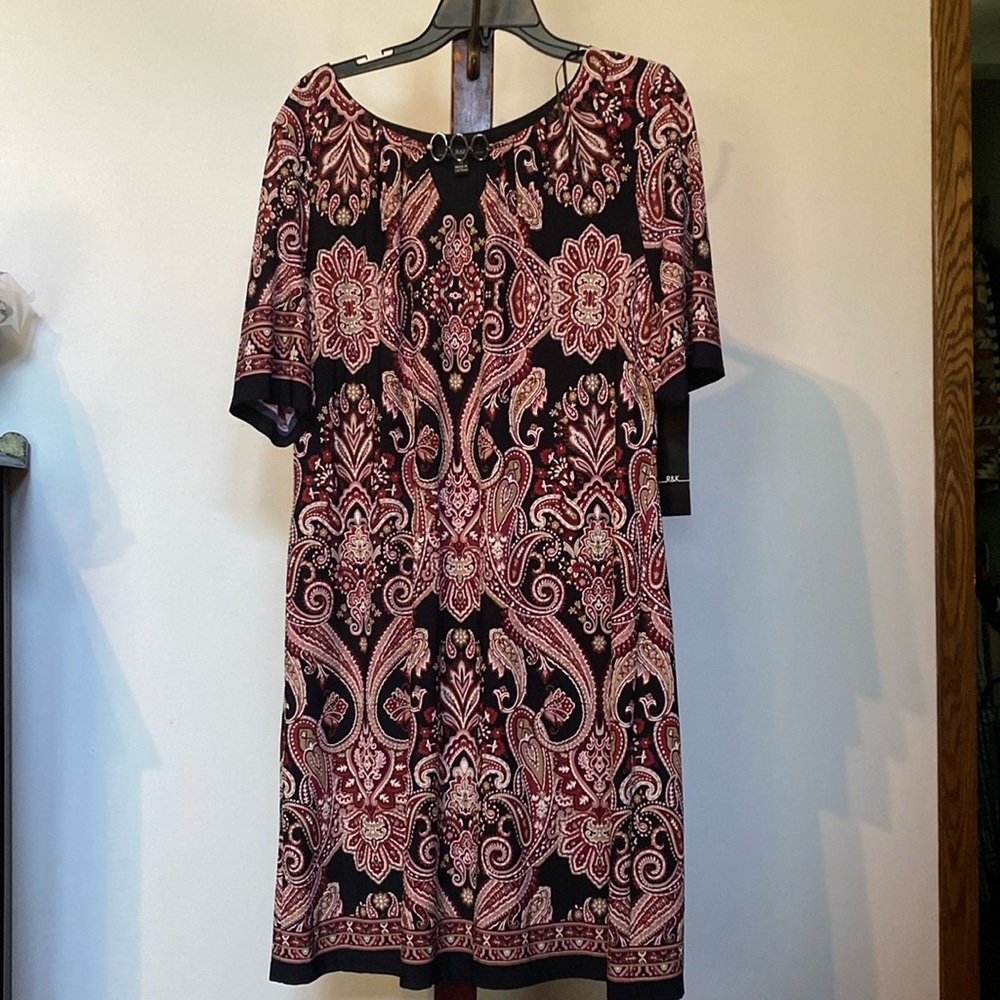R&K mid length patterned dress